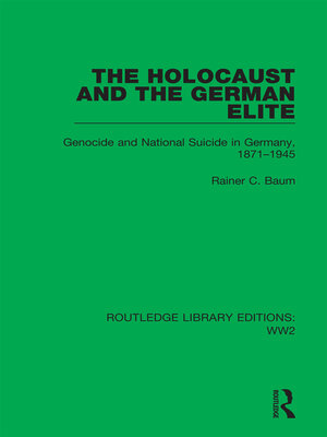 cover image of The Holocaust and the German Elite